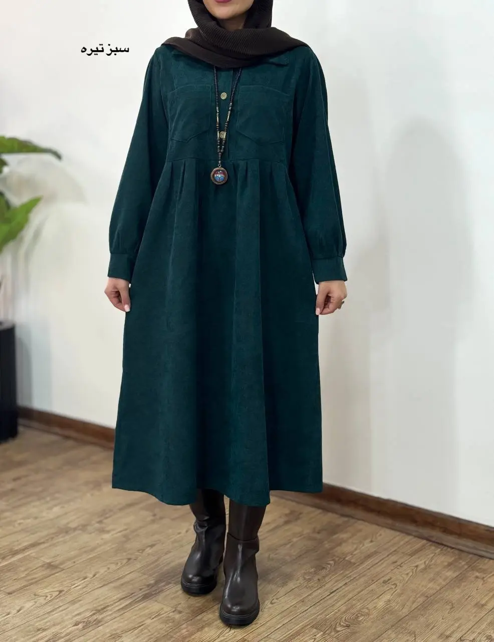 پیراهن مانتویی پاییزه ترگل 2